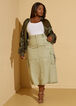 Midaxi Cargo Skirt, Green image number 0