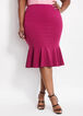 Crepe High Waist  Ruffle Skirt, Raspberry Radiance image number 0
