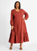 Plus Size Poplin Dress Plus Size Tiered Cotton Dress Plus Size Maxi image number 0