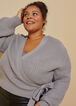 Ribbed Wrap Sweater, Grey image number 4