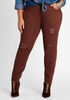 Distressed High Waist Skinny Jean, Rocky Road image number 0