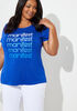 Manifest Graphic Tee, Royal Blue image number 2
