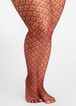 Plus Size Trendy Accessories Diamond Dot Fishnet Tummy Control Tights image number 0