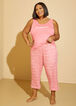 Bebe Logo Print Pajamas Set, Pink image number 3