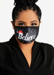 Holiday Believe Fashion Face Mask, Black image number 0