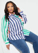 Striped Poplin Shirt, Multi image number 0