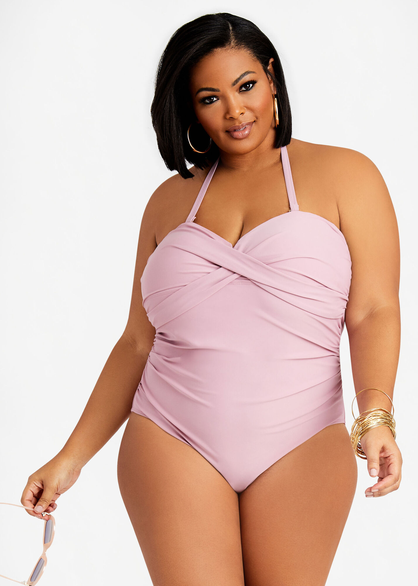 Plus Size Nicole Miller One Swimsuit Tummy Control