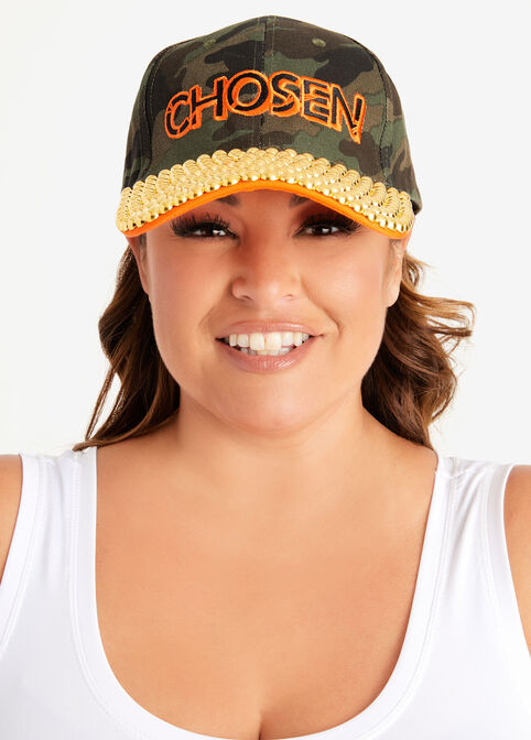 Chosen Embellished Baseball Hat, Olive image number 0