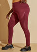 Faux Leather Paneled Legging, Rhododendron image number 2