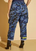 Elite Only Cuffed Camo Cargo Jeans, Multi image number 1