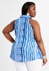 Tie Dye Ruched Blouse, Sodalite image number 1