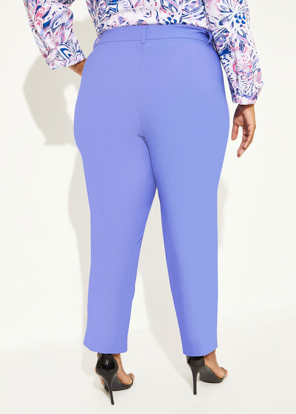 Mid Rise Stretch Power Twill Pants, Very Peri image number 1