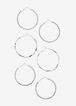 Statement jewelry silver hoop earrings costume jewelry Fashion Jewelry image number 0