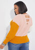 Cutout Colorblock Sweater, Foxglove image number 1