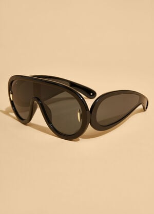 Oversized Tinted Sunglasses, Black image number 1