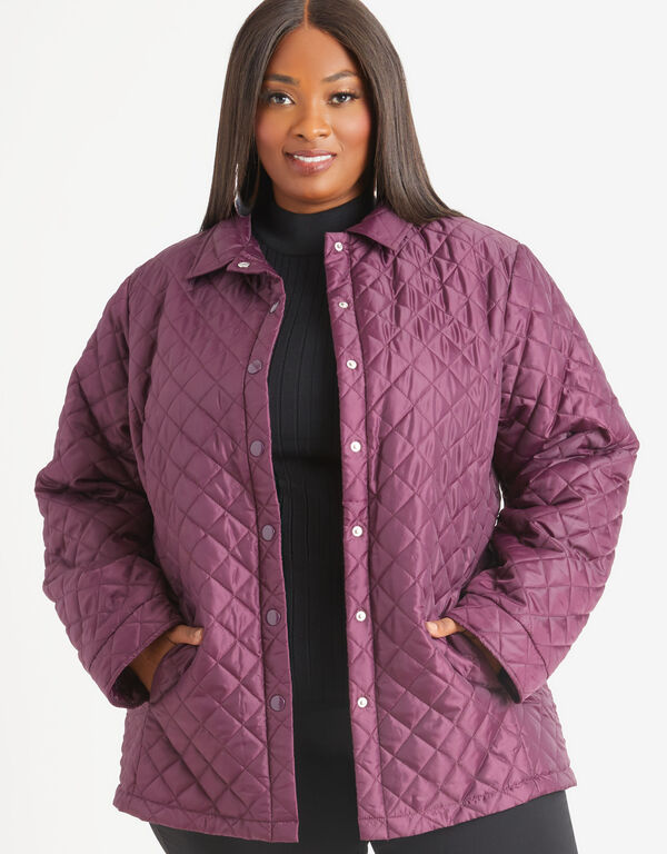 Quilted Jacket, Purple image number 0