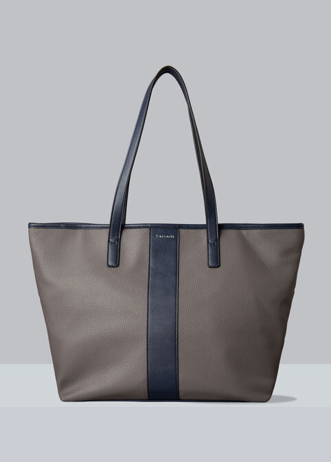 Trendy Tahari Kristen Tote Chic Faux Leather Luxe Sleek Handbags image number 0
