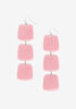 Pink Disc Drop Earrings, Foxglove image number 0