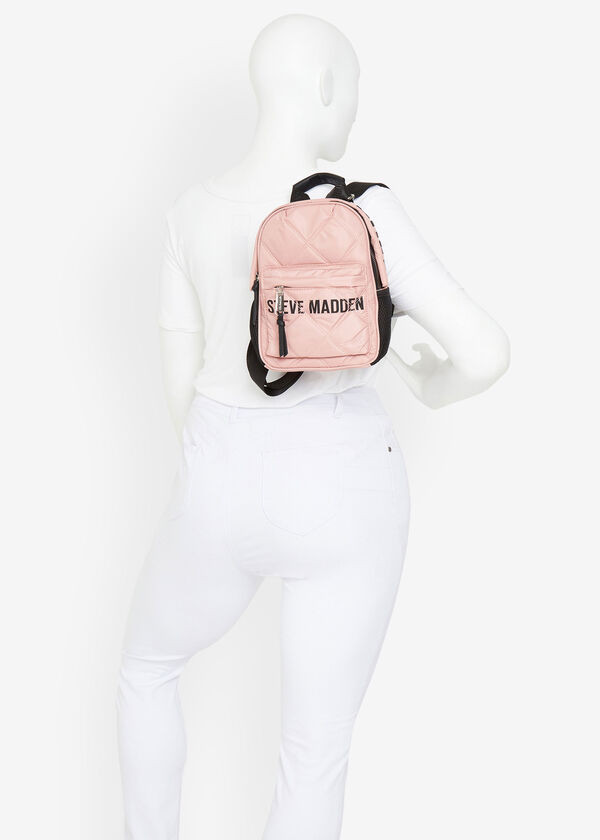 Steve Madden BForce Mini Backpack, Light Pink image number 4