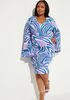 Swirl Print Textured Bodycon Dress, Multi image number 2