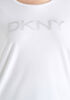 DKNY Rhinestone Logo T Shirt, White image number 2