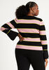 Bar Neck Bell Sleeve Sweater, Black image number 1