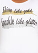 Shine Like Gold Graphic Tee, White image number 1