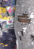 Distressed Painted Skinny Jeans, Acid image number 2