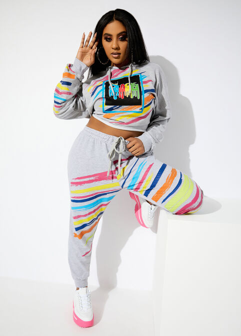 The Iman Jogger, Heather Grey image number 2