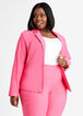 Pink Twill One Button Blazer, Fandango Pink image number 0
