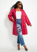 Belted Double-Breasted Trench Coat, Cerise image number 2