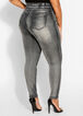 Grey High Waist Skinny Jean, Gun Metal Grey image number 1