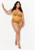 Stretch Lace Sweetheart Bodysuit, Topaz image number 0