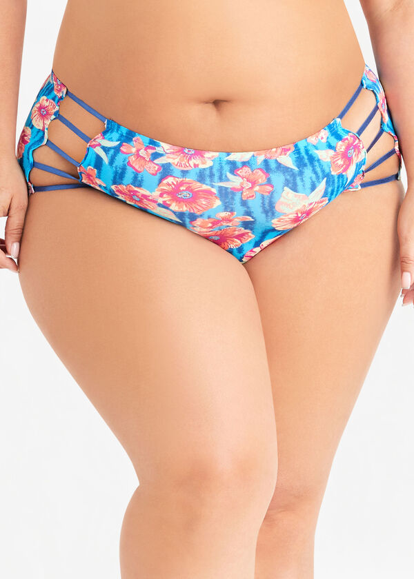 Cutout Micro Hipster Panty, Ocean Blue image number 1