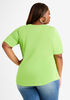 Basic Stretch Jersey Tee, Parrot Green image number 1