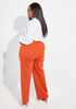 Power Ponte Straight Leg Trousers, Potters Clay image number 1