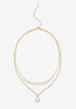 18K Gold Plated Pearl Necklace, Gold image number 0