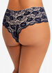 Lace Cheeky Hipster Panty, Black image number 1