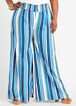 Stripe Smocked Waist Wide Leg Pant, Dresden Blue image number 0