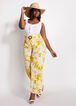 Belted Tropical Wide-Leg Pant, Nugget Gold image number 3