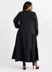 Poplin Peasant Tiered Maxi Dress, Black image number 1