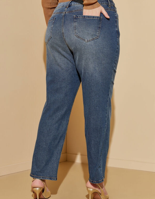 Seam Detailed Skinny Jeans, Dk Rinse image number 1