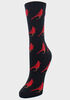MeMoi Cardinal Bamboo Crew Socks, Black image number 0