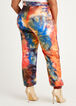 Tie-Dye Hi Rise Athleisure Jogger, Rust image number 1