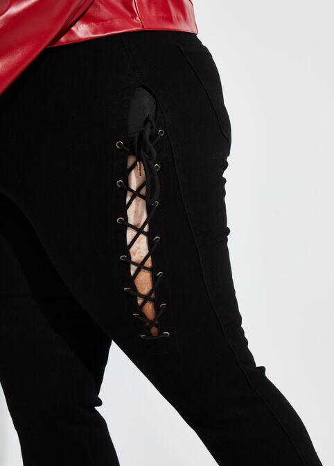 The Aki Flared Jeans, Black image number 3