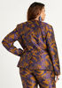 Floral Jacquard One Button Blazer, Sodalite image number 1