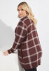 Plaid Knitted Cardigan, Grey image number 1