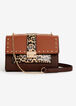 Animal Trim Convertible Clutch, Brown image number 0