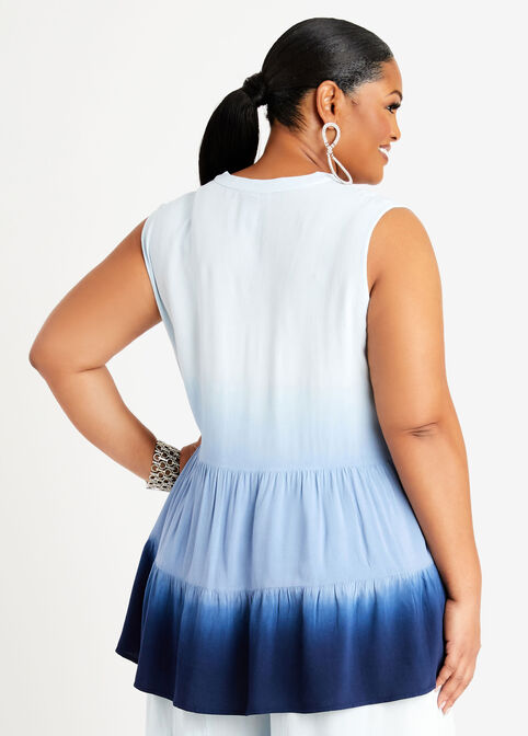 Ombre Tiered Top, Sodalite image number 1