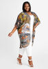 Tropical Sheer Kimono Jacket, Carrot Curl image number 0